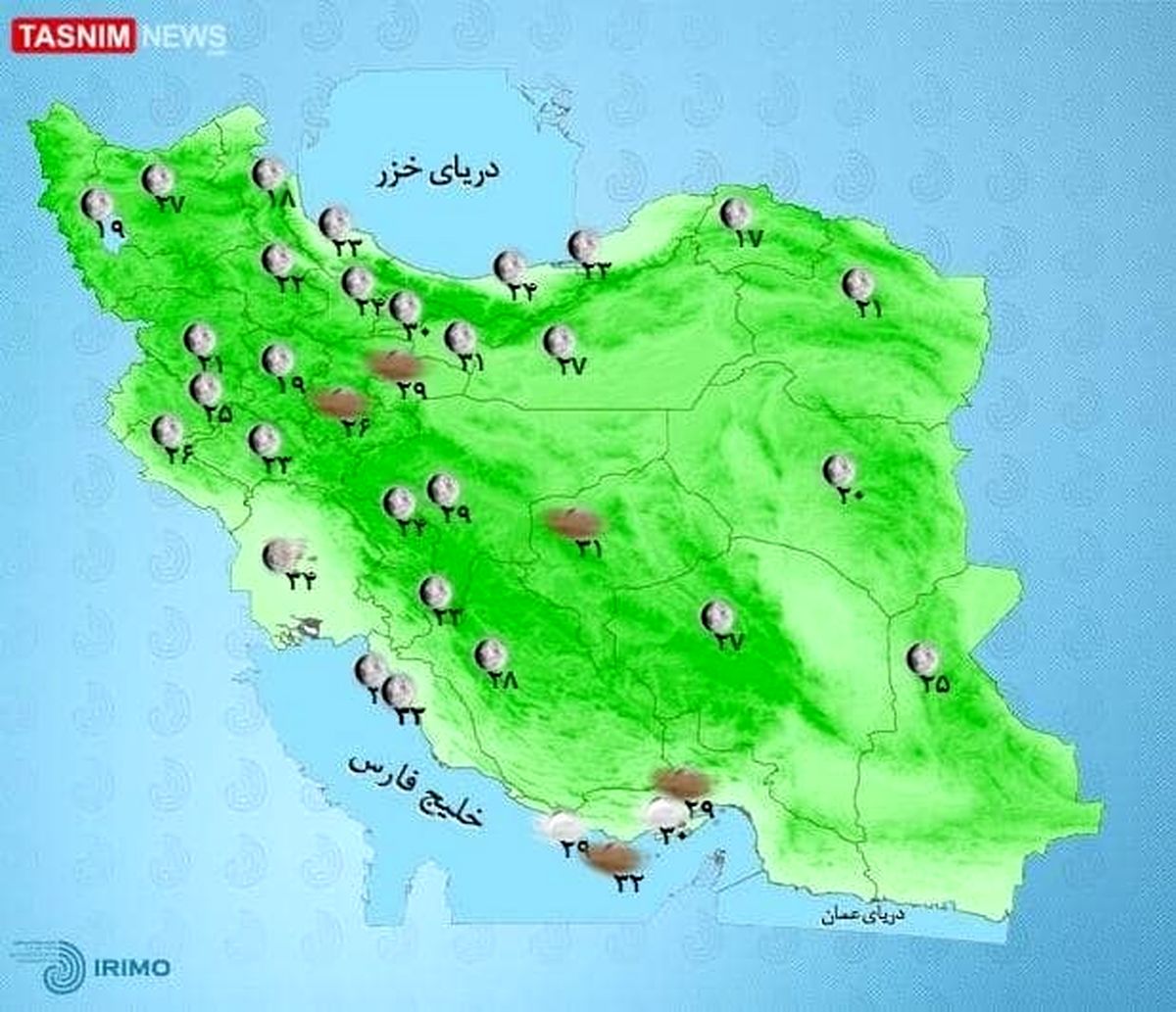 آسمانی صاف و آفتابی در اغلب نقاط کشور