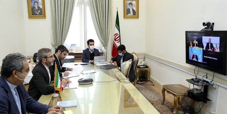 توئیت باقری از نشست مجازی با شرکای چینی و روسی
