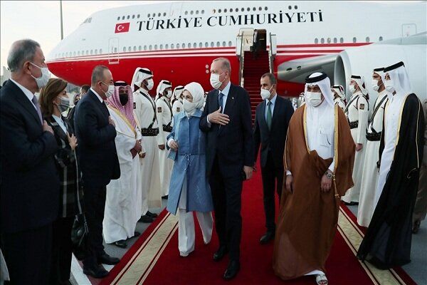 اردوغان وارد قطر شد