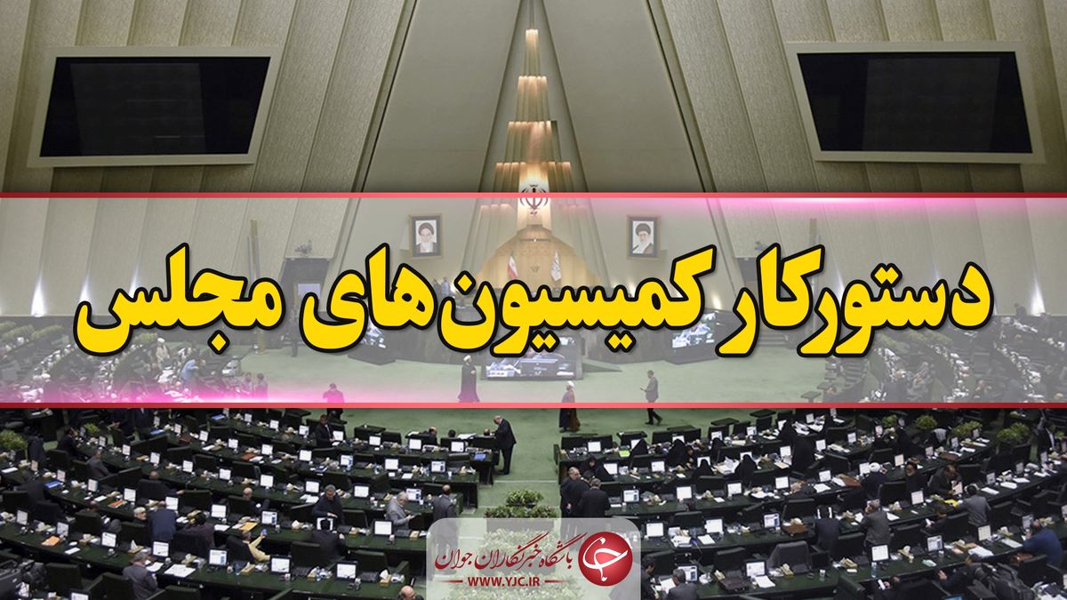 دستور کار کمیسیون‌های تخصصی مجلس