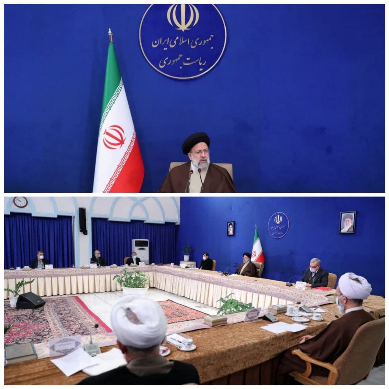 جلسه ستاد ملی کرونا با حضور رئیسی +عکس