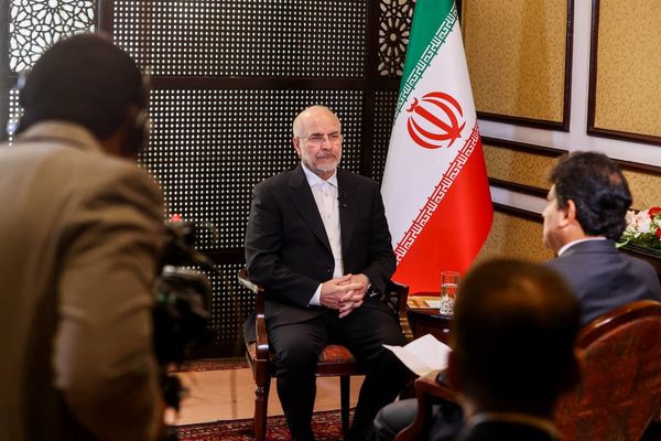 تصاویر: مصاحبه «حامد میر» مجری و روزنامه‌نگار سرشناس پاکستانی با قالیباف 