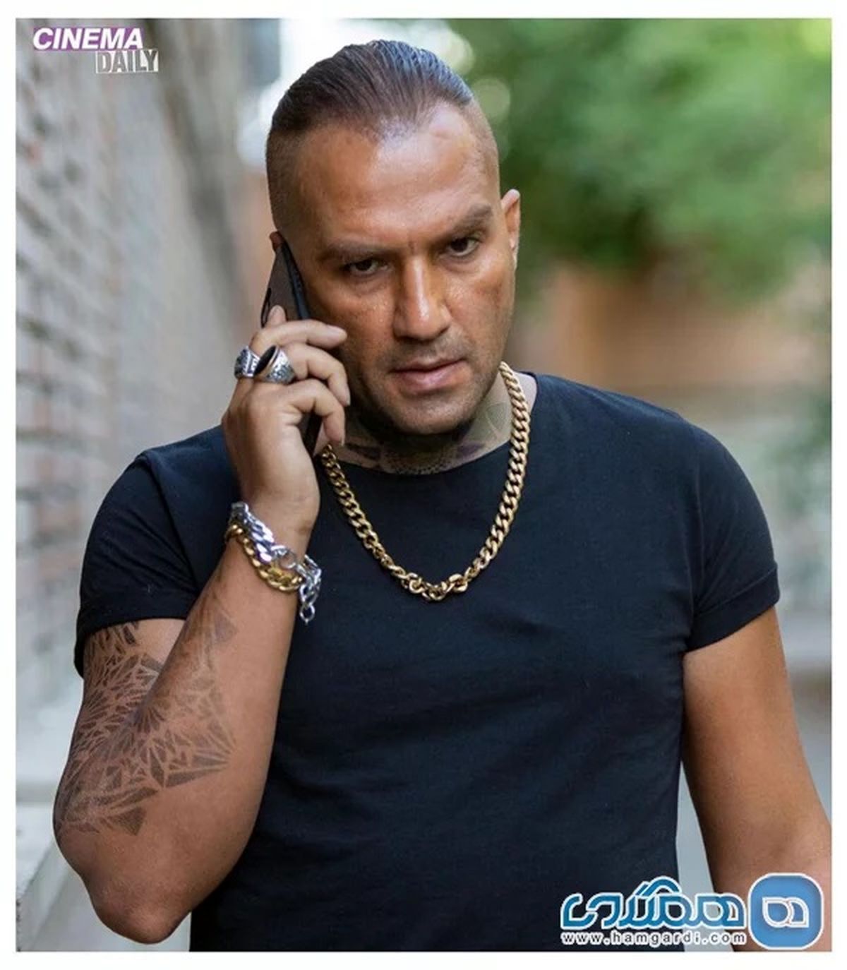 گریم خفن رضا یزدانی در سریال میدان سرخ +عکس