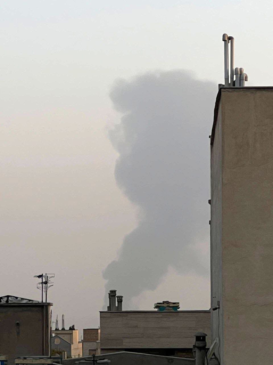 تصویری جدید از آتش‌سوزی جنوب تهران