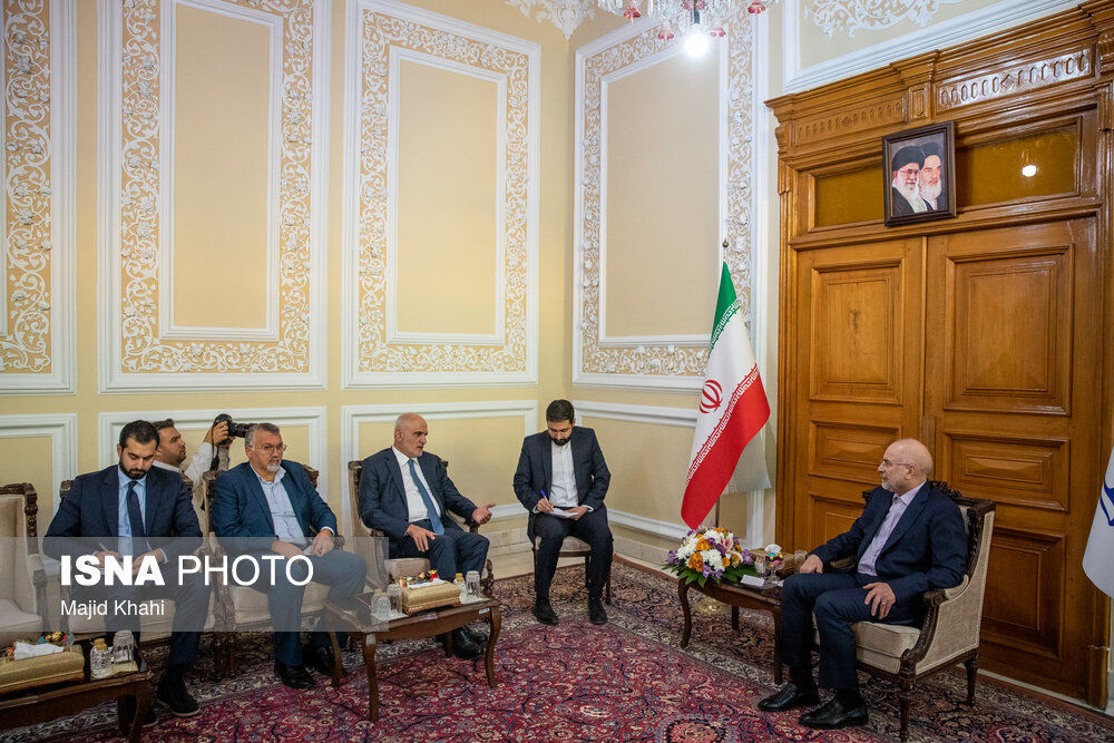 تصاویر: دیدار «علی حسن خلیل» معاون سیاسی رئیس مجلس لبنان با قالیباف