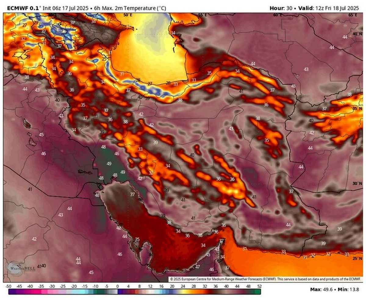 استمرار موج گرما در کشور