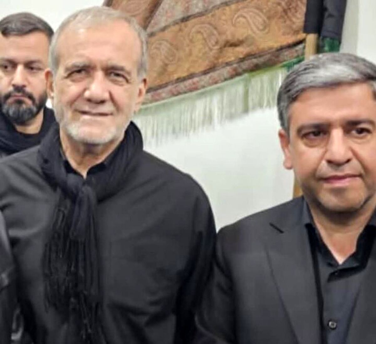 حضور رئیس جمهور در جمع عزاداران اردبیلی