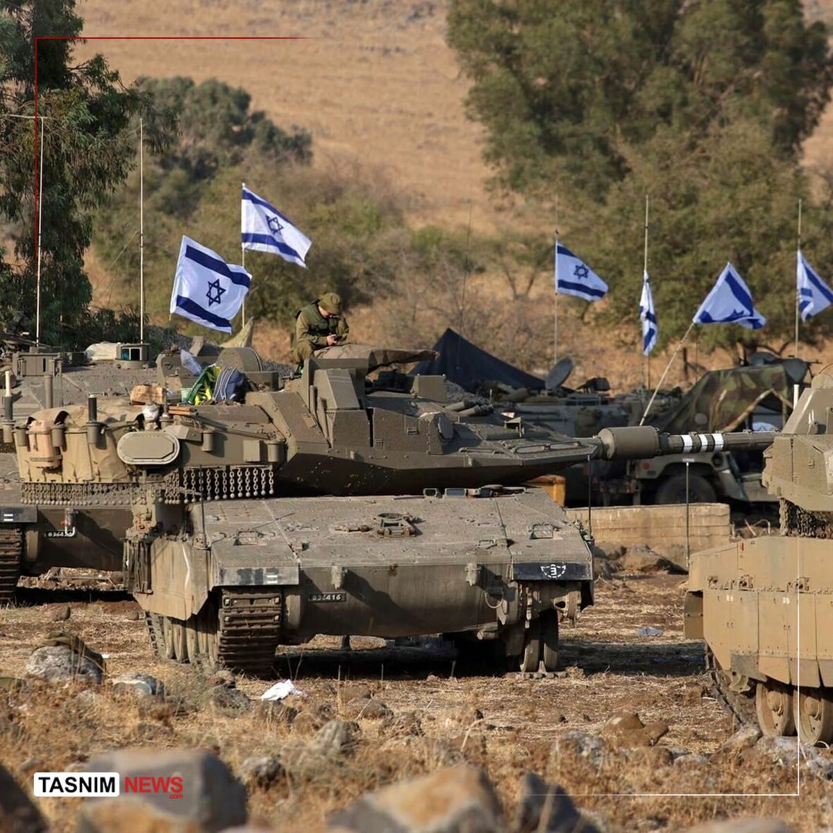 جولان تانک‌های اسرائیلی در جنوب سوریه