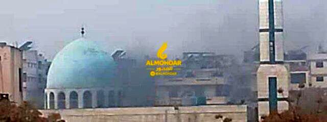 تصاویر اولیه از انفجار داخل مسجد امام علی (ع) در حمص