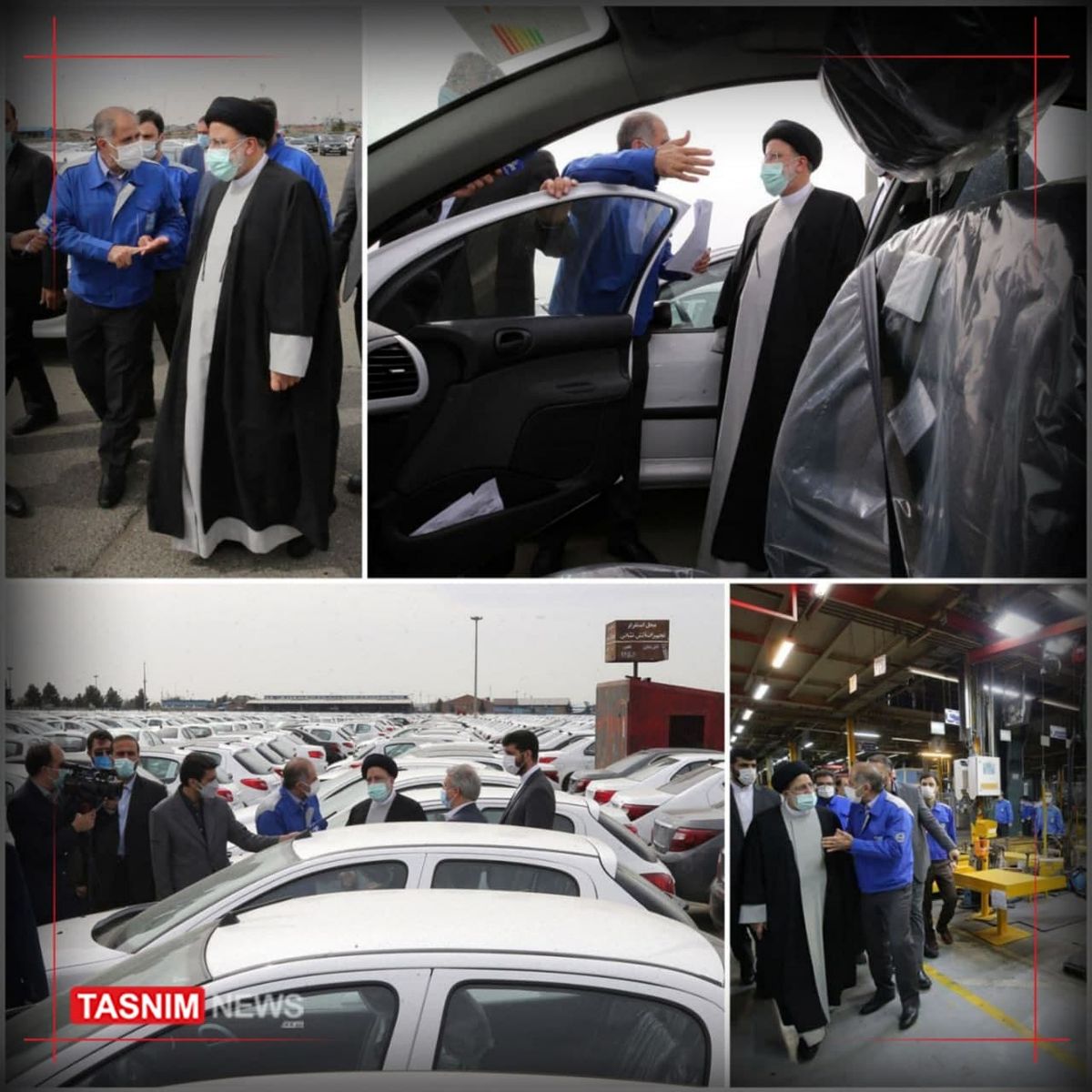 بازدید سرزده «رئیسی» از ایران‌خودرو/ خودروهای‌ دپوشده را ترخیص کنید