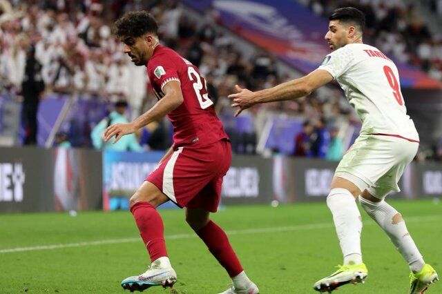 نتیجا بازی ایران - قطر | گل اول قطر به ایران توسط پدرو در دقیقه ۴۱