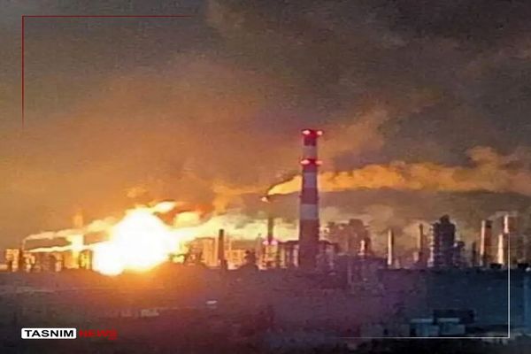 حمله اوکراین به یک پالایشگاه نفت در پایتخت روسیه