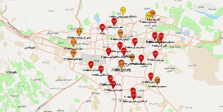  هم اکنون هوای تهران در وضعیت قرمز است