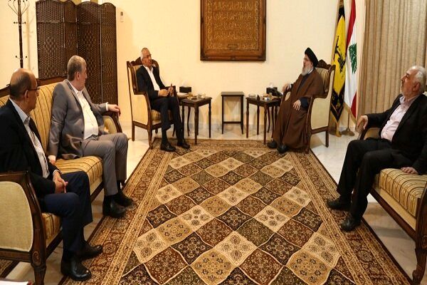 دیدار سید حسن نصرالله با هیئتی از «جبهه خلق برای آزادی فلسطین»
