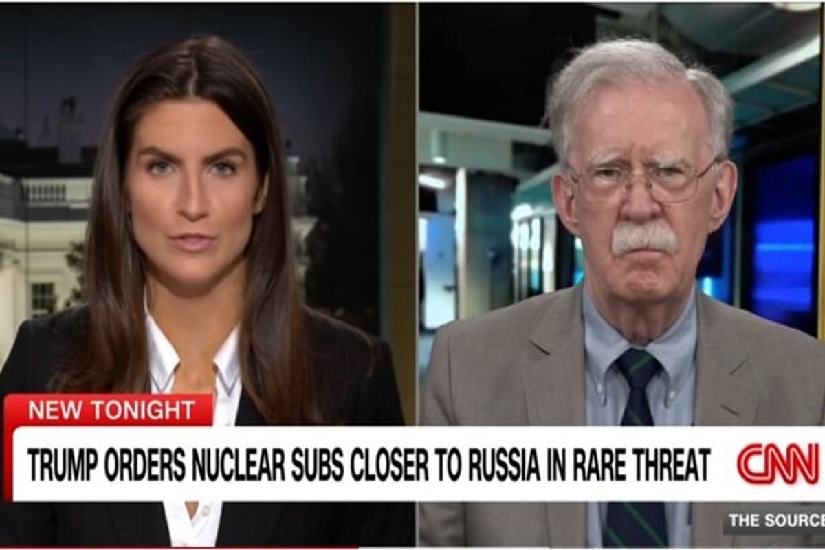 بولتون: پاسخ ترامپ به مدودف اشتباه است