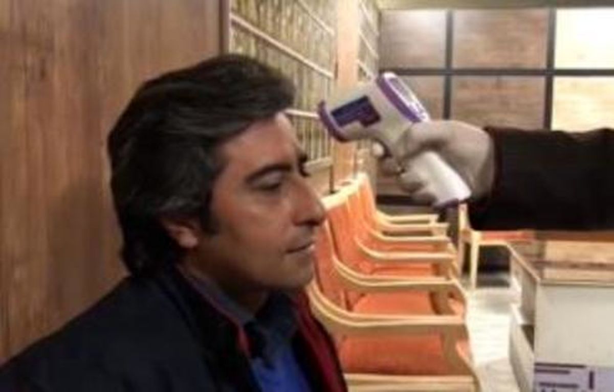 تست کرونا گرفتن از مجری تلویزیون +فیلم