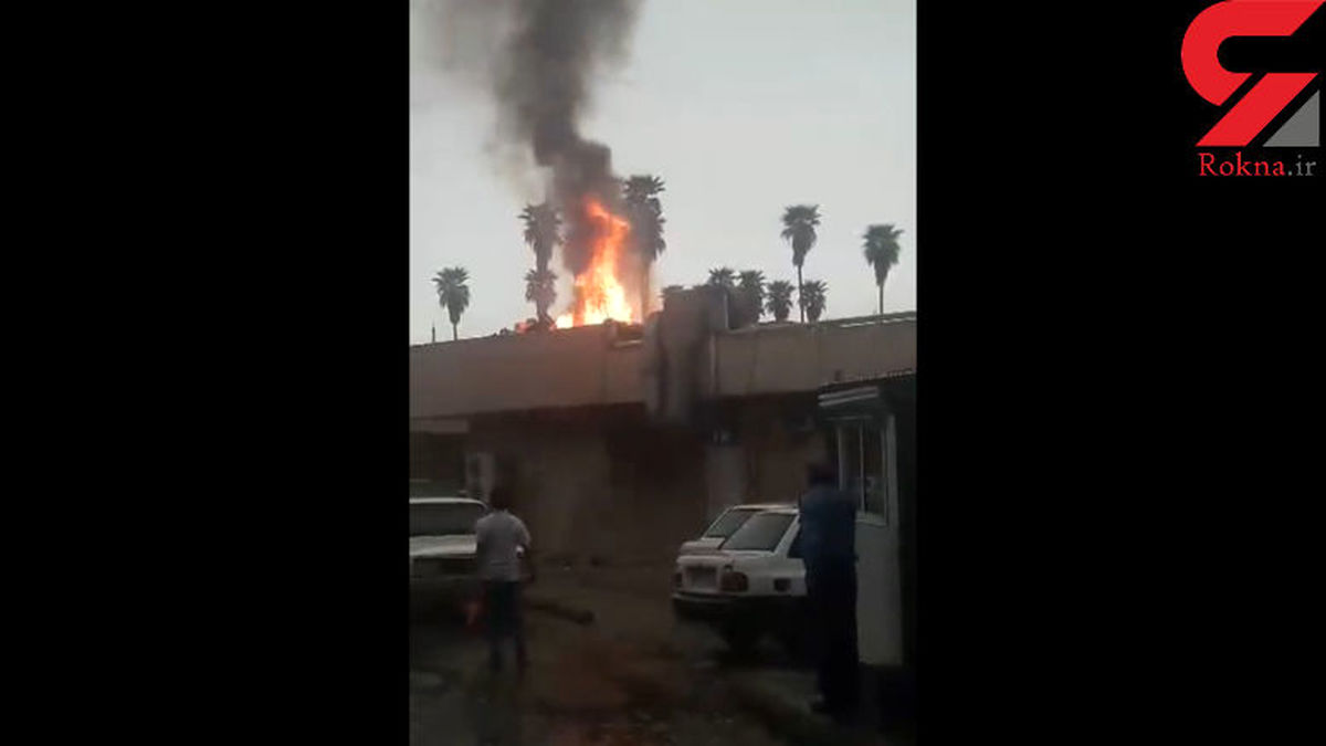 آتش سوزی در بیمارستان گلستان اهواز +عکس