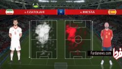 فیلم : آمار کلی دیدار ایران - اسپانیا