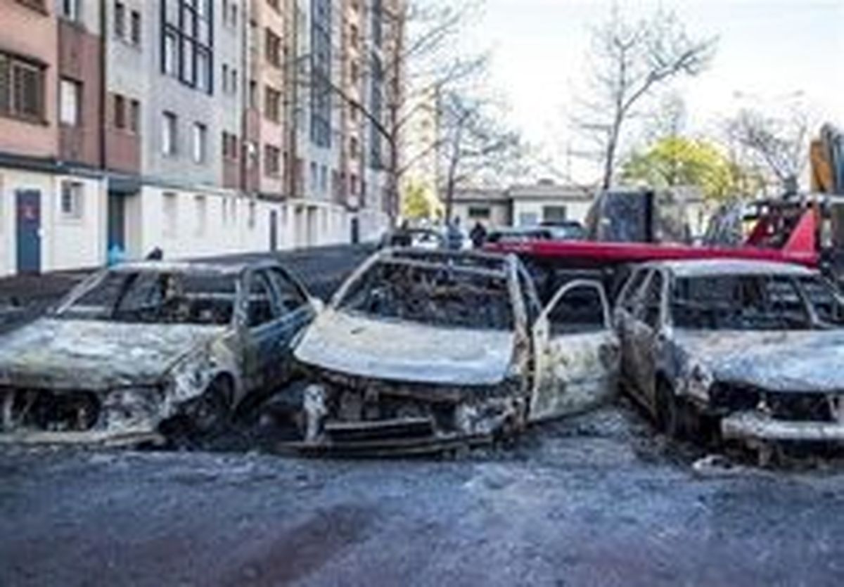 درگیری پلیس فرانسه با نوجوانان معترض در تولوز