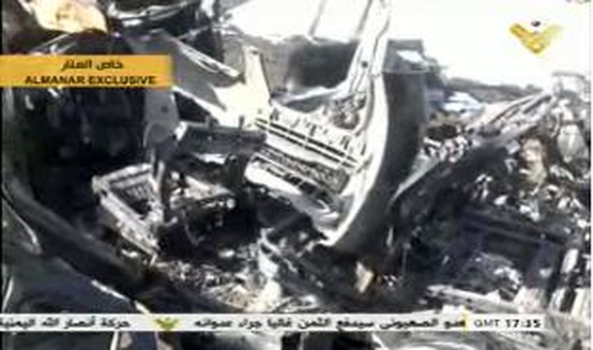 محل شهادت "جهاد مغنیه"/تصاویر