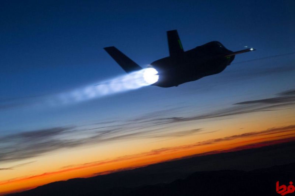 عکس: پرواز مافوق صوت جنگنده اف35 در گرگ و میش