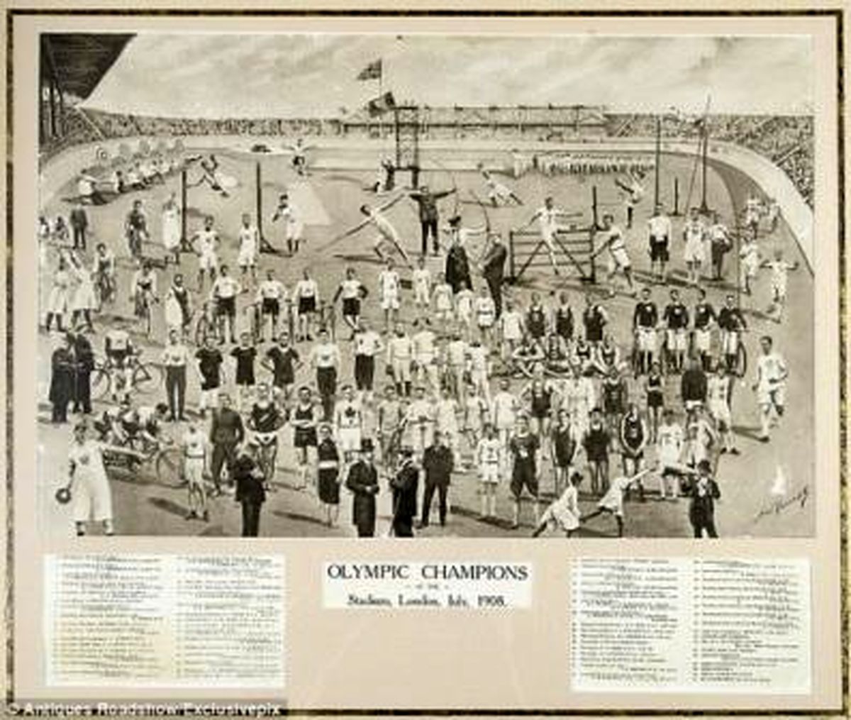 حراج یادگاری‌های المپیک یک قرن پیش / عکس