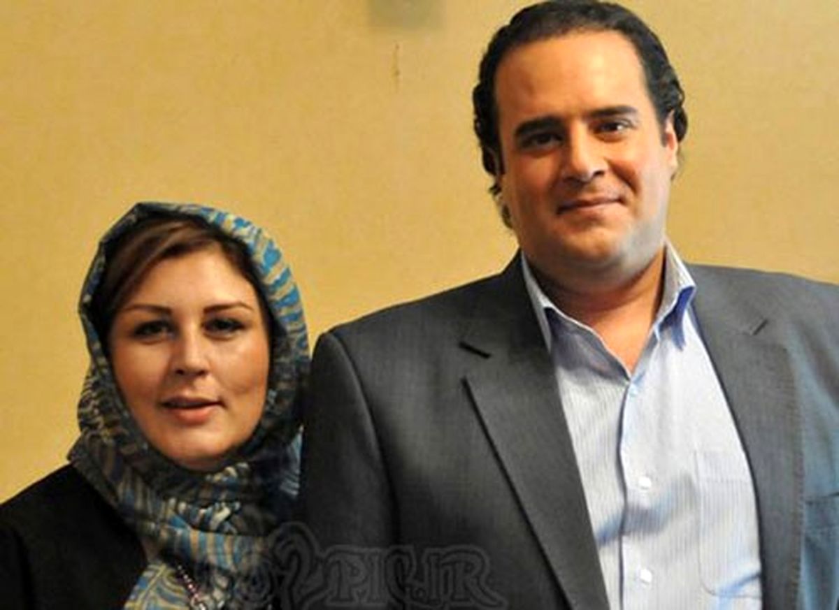 بازیگر سریال دودکش بهمراه همسرش/عکس