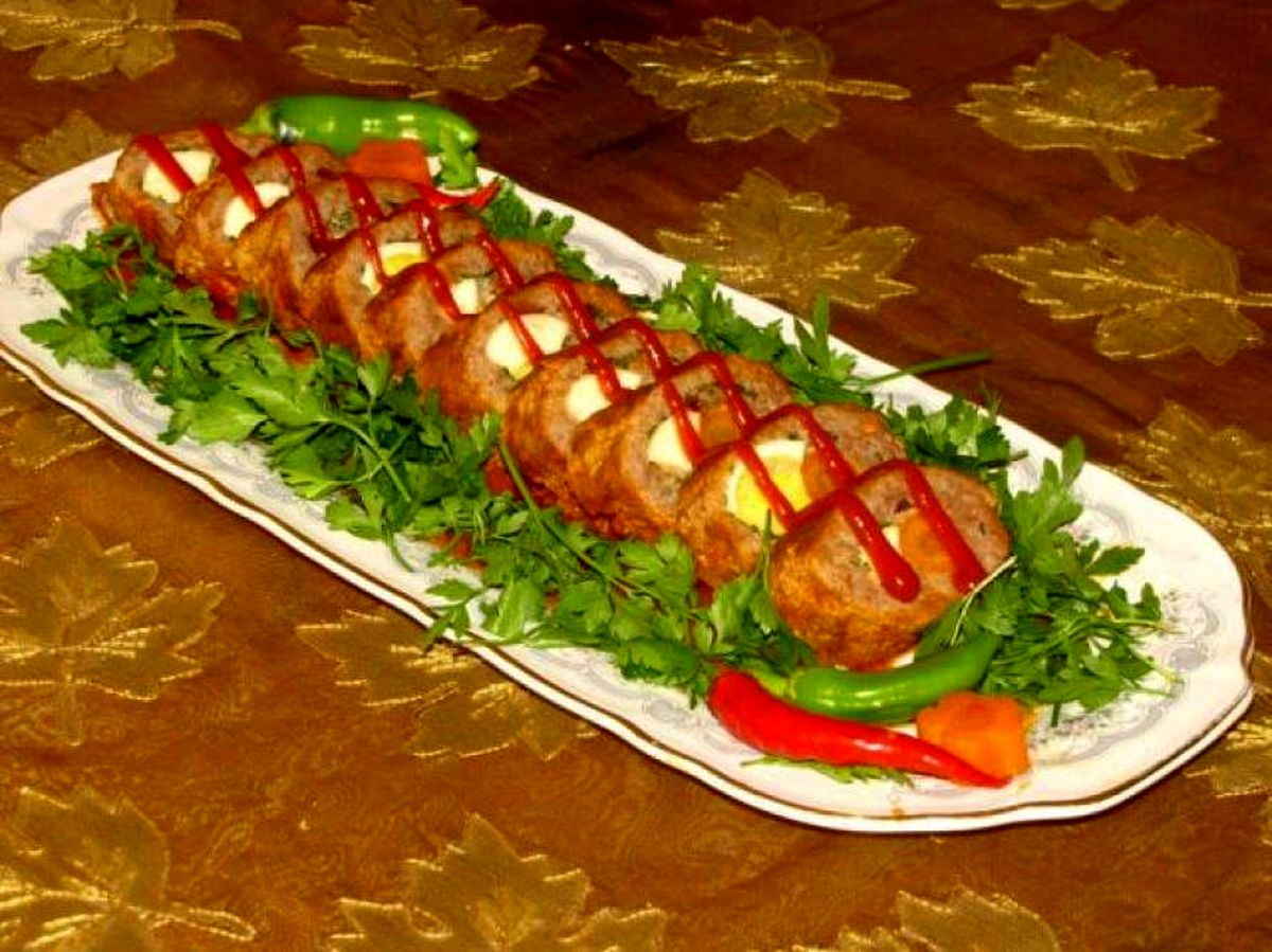 رولت گوشت یک شام ساده و خوشمزه