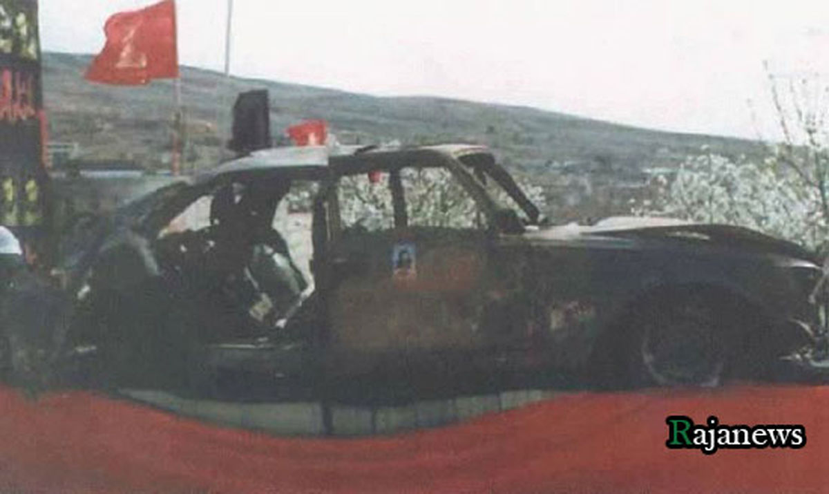 عكس/خودروي سوخته دبيركل حزب‌الله