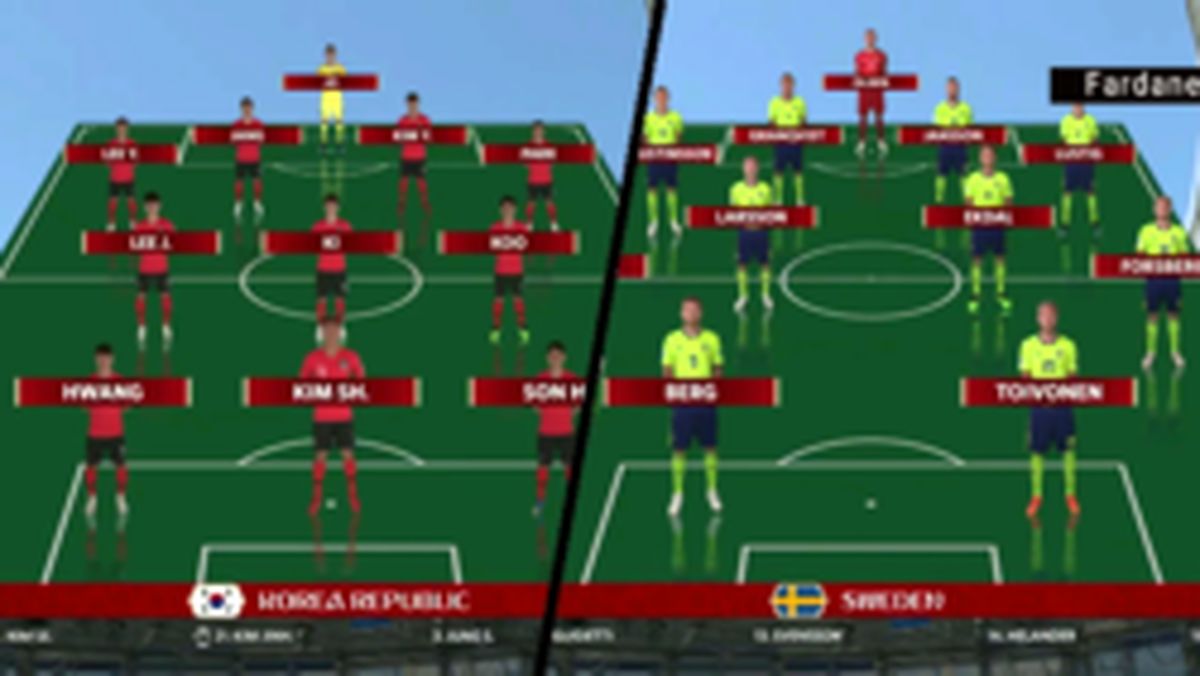 فیلم: ترکیب نهایی کره جنوبی و سوئد