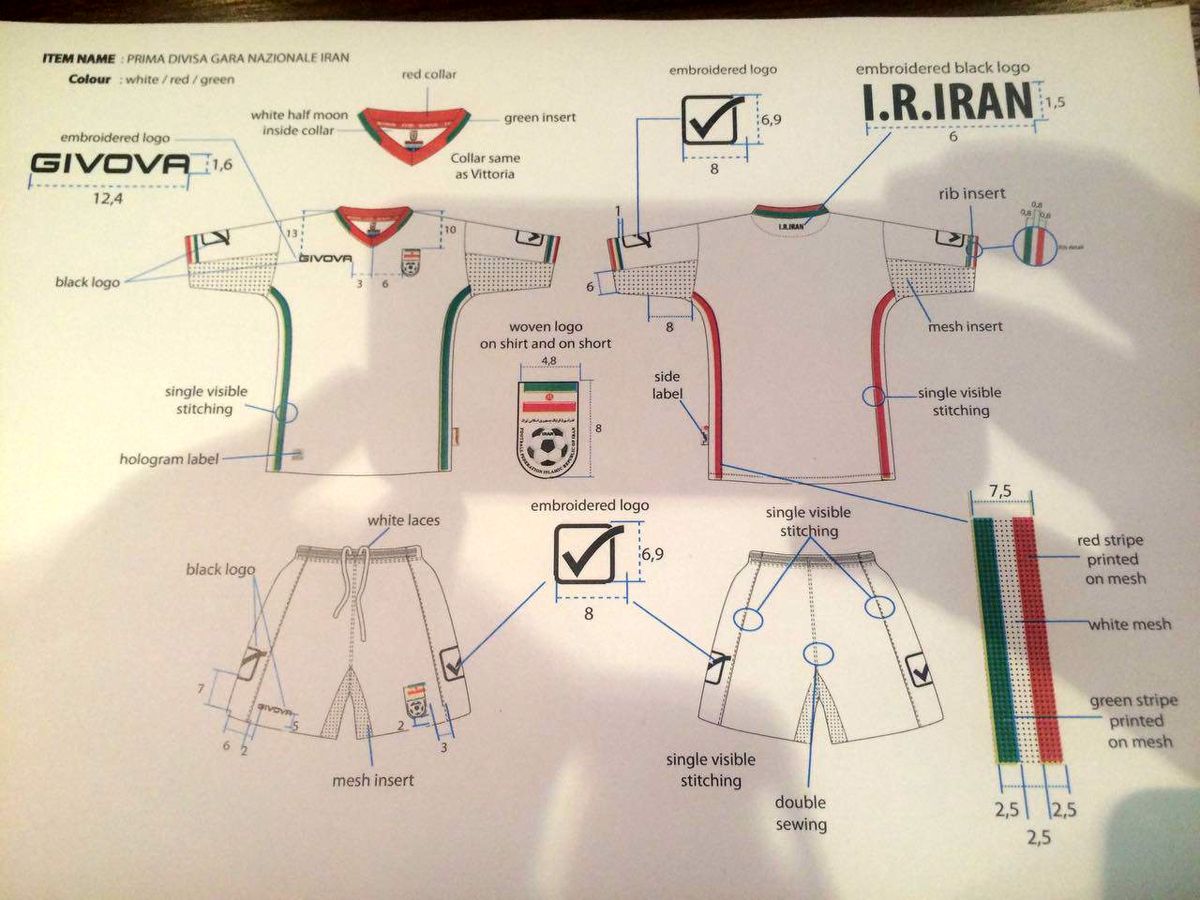 طراح پیراهن تیم ملی توانایی خود را به رخ کشید +عکس