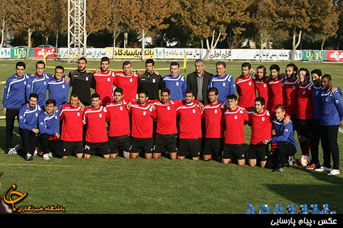 عکس یادگاری "کفاشیان" با تیم ملی