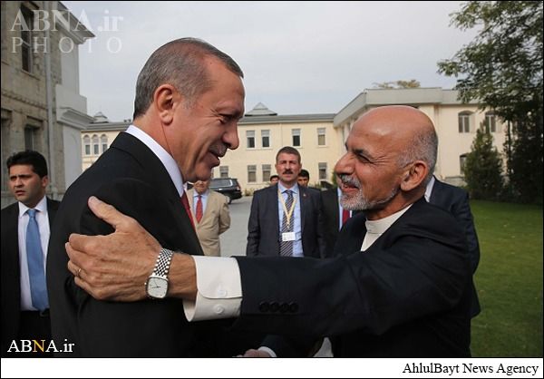 استقبال گرم احمدزی از اردوغان /تصاویر