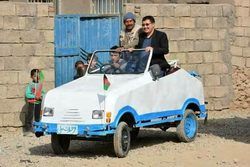خودروی دست ساز یک جوان افغانستانی +تصاویر