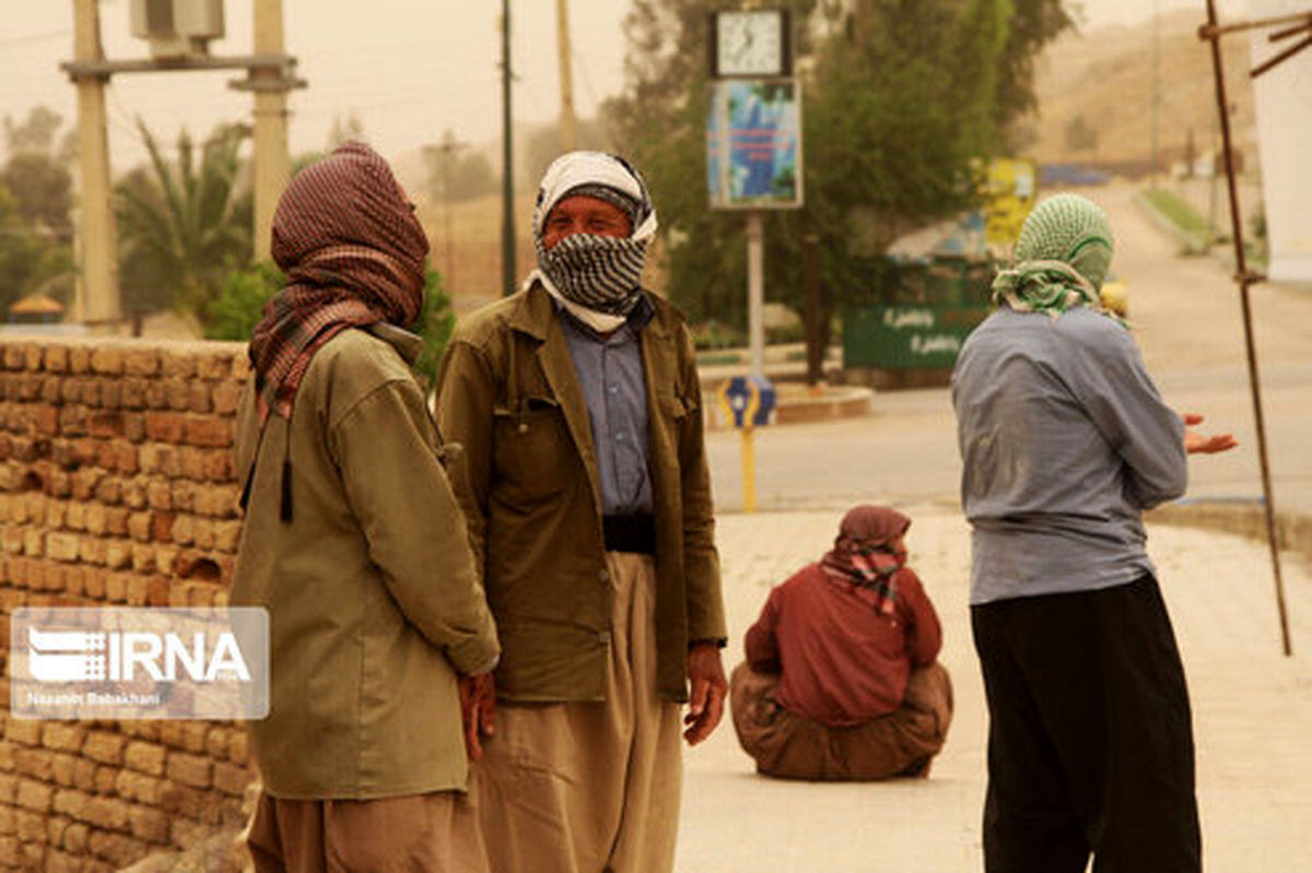 تصاویر: گرد و غبار مهمان این روزهای آسمان قصرشیرین