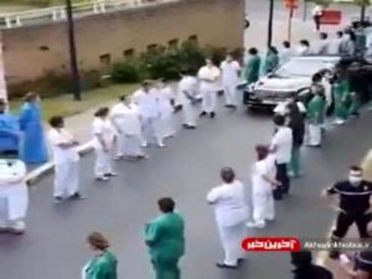 پشت کردن کادر درمان به نخست وزیر بلژیک +فیلم