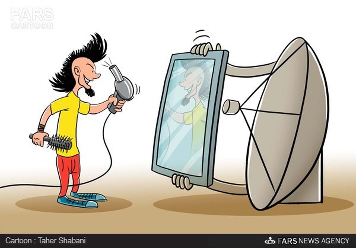 مدل ماهواره‌ای!/کارتون