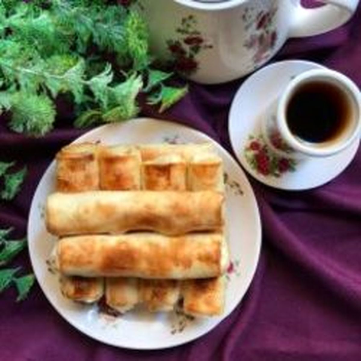 دستور پخت بورک پنیر به صورت مرحله‌ای