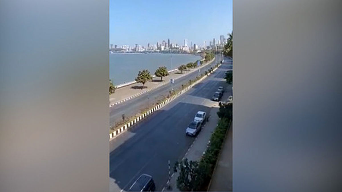 خیابان‌های بمبئی پس از قرنطینه گسترده در هند +فیلم