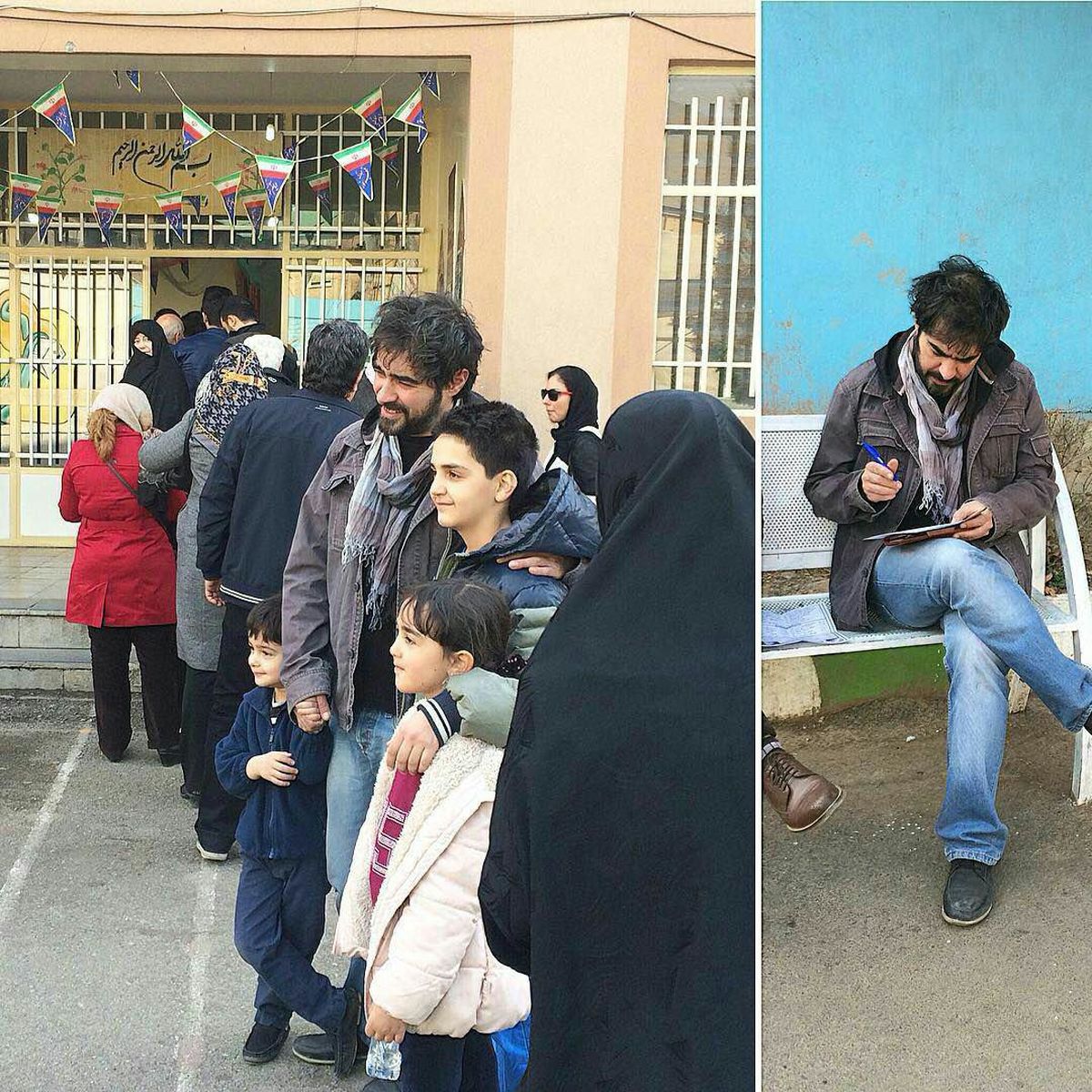 عکس: بازیگر معروف در صف انتخابات