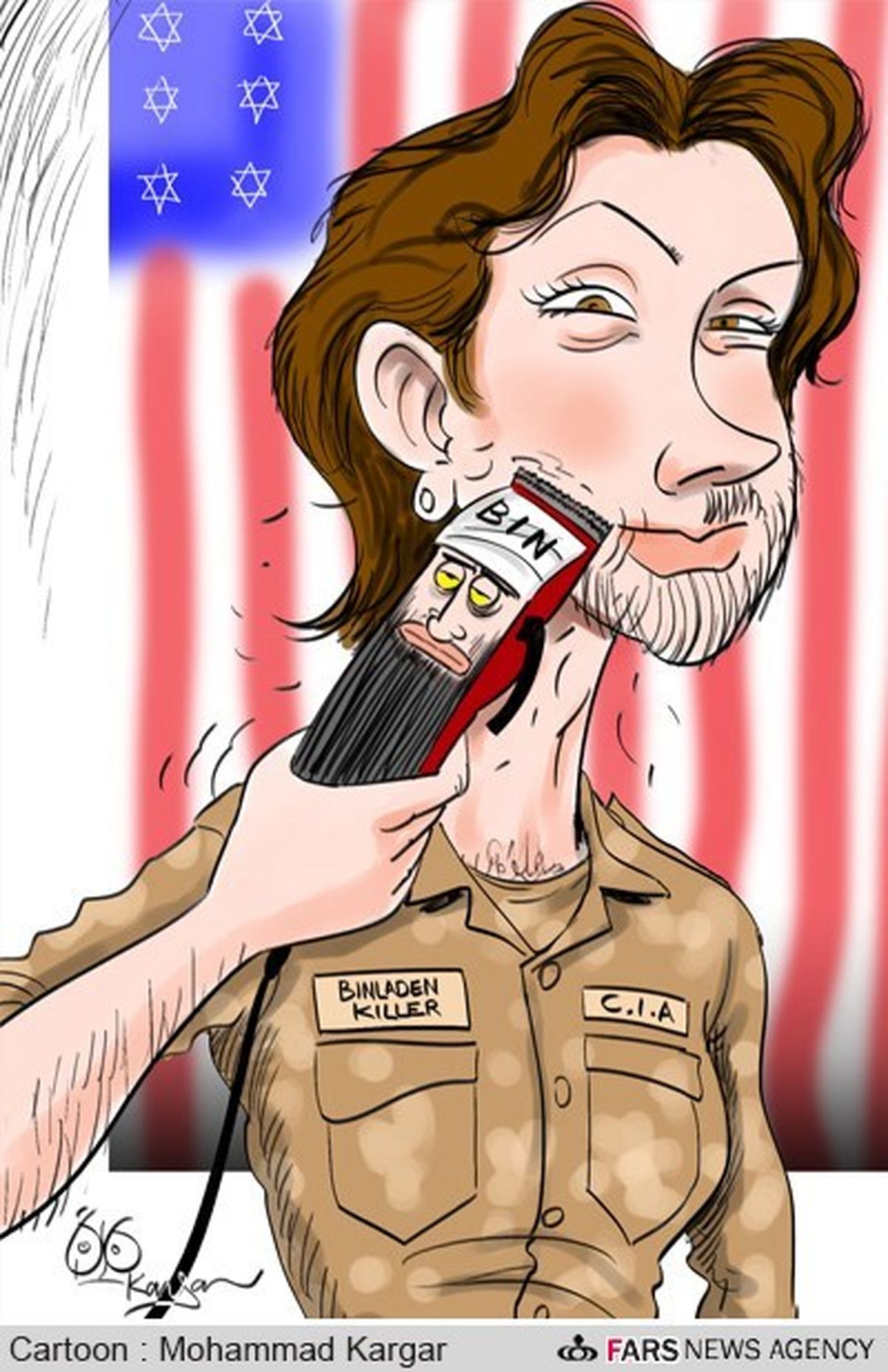 تغییر جنسیت قاتل بن لادن!/کاریکاتور