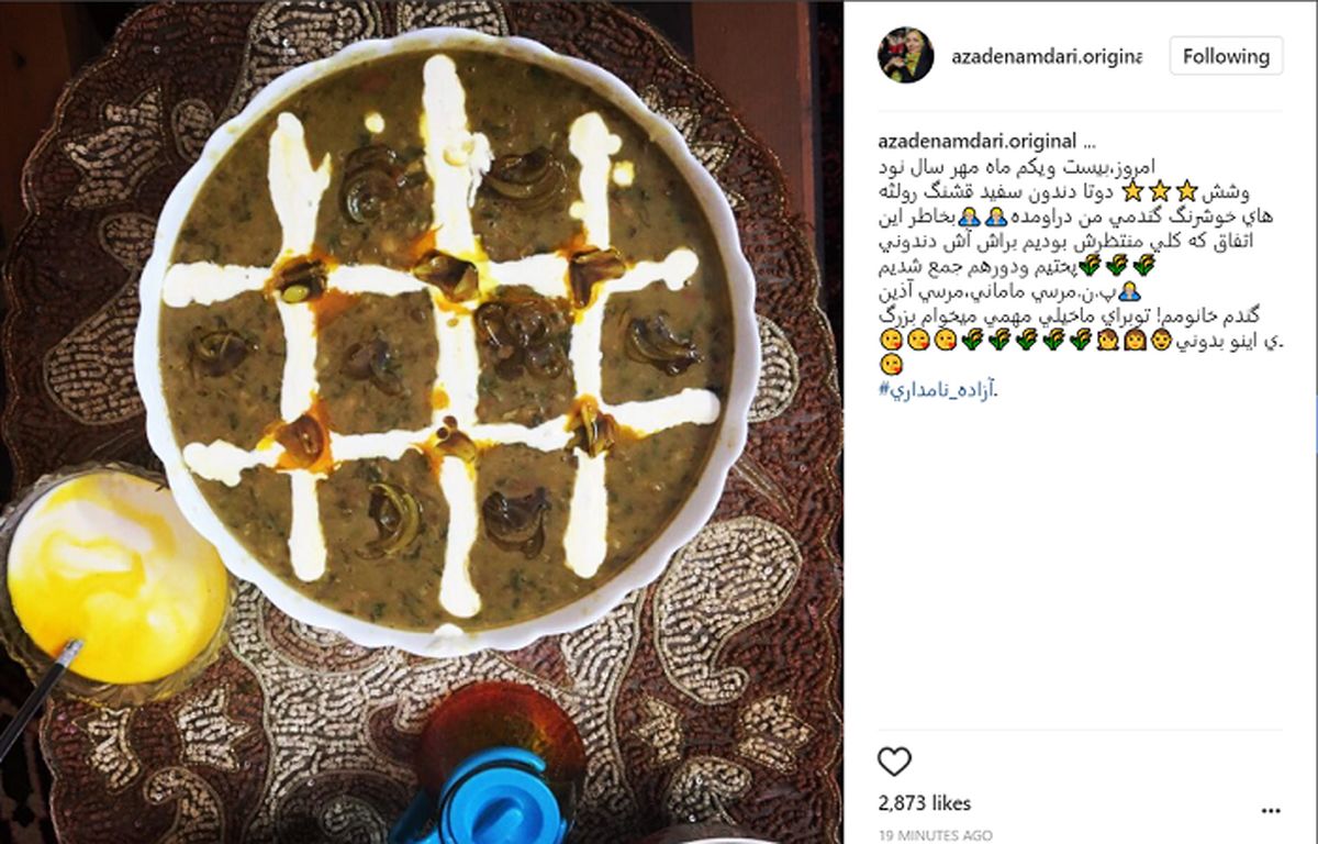 مراسم آزاده نامداری برای دخترش +عکس