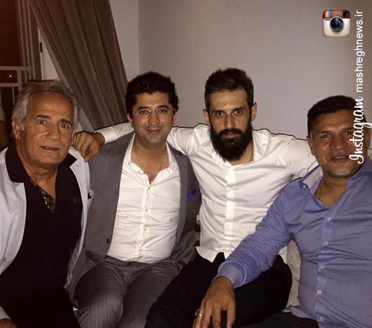 عکس: کاپیتان تیم ملی والیبال در جمع عزیزان