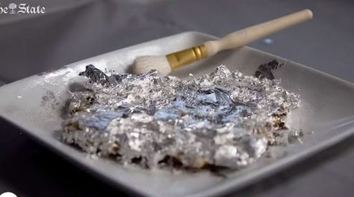 کیک گرانقیمت از خرچنگ و ورق پلاتین! +عکس