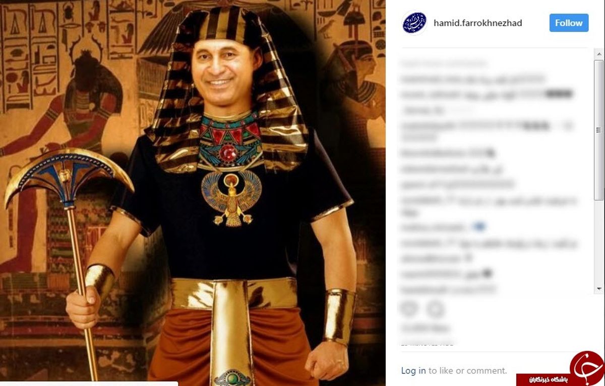 حمید فرخ نژاد در نقش فراعنه مصر +عکس