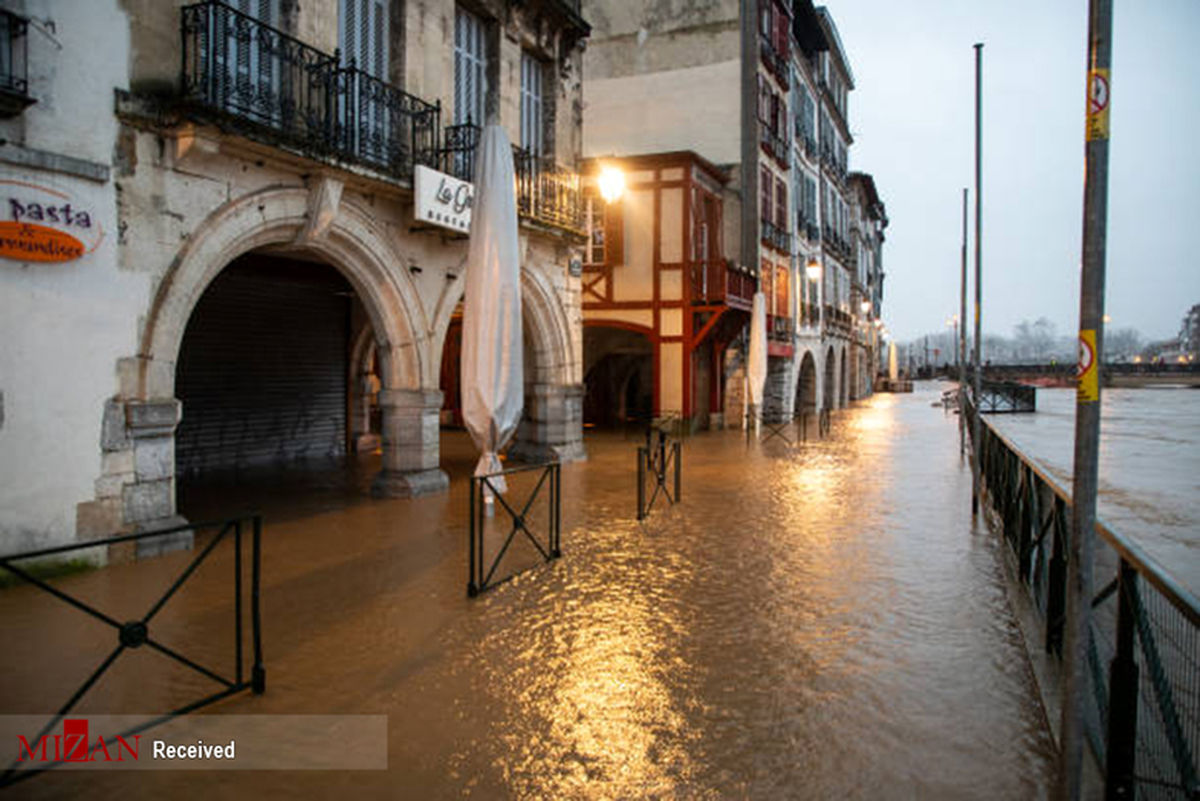 تصاویر: طوفان سهمگین در فرانسه