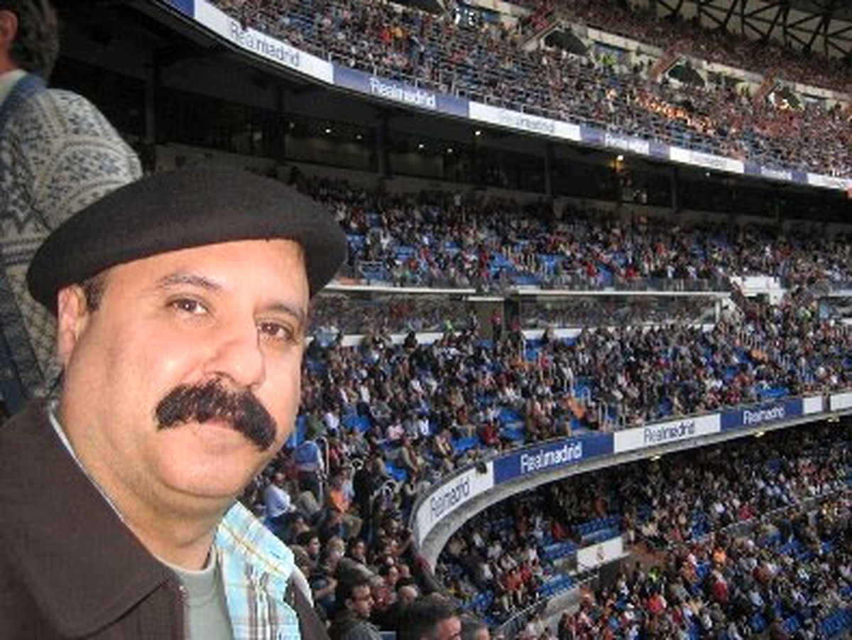 شاعر ايراني در سانتياگو برنابئو!/عكس