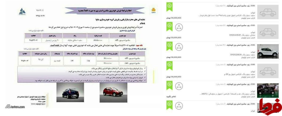 دلالان خودرو در بازار، رکورد زدند! +عکس