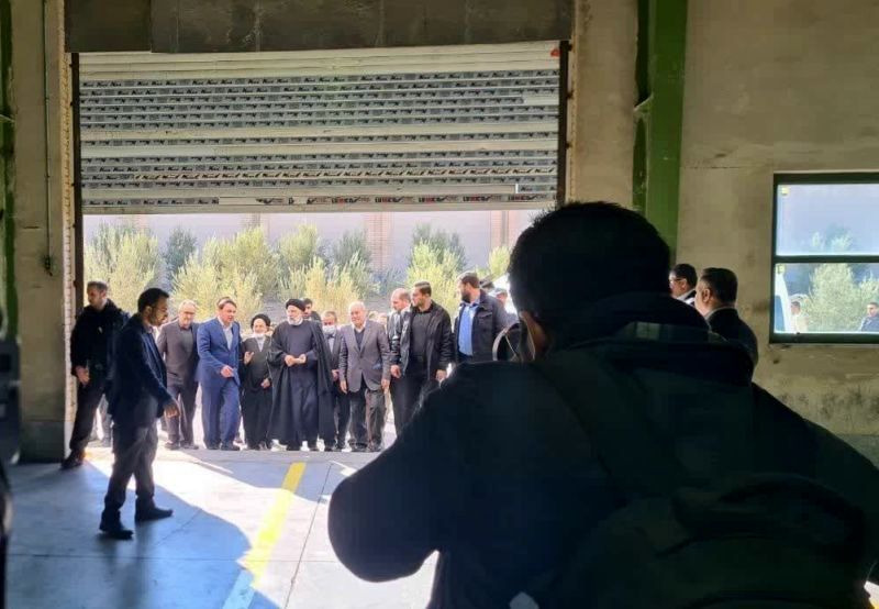 بازدید رئیس جمهور از کارخانه کویر تایر بیرجند